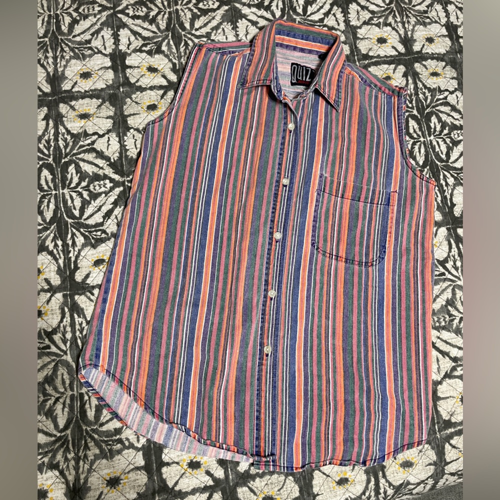 Vintage Quizz New York Striped Shirt‎